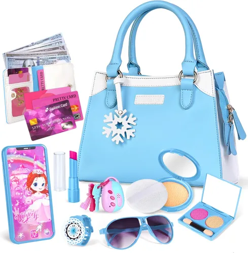 Bolso de juego Shemira para niñas pequeñas, juguetes de princesa de simulación para niñas de 3, 4, 5, 6, 7, 8 años, regalo de Navidad y cumpleaños