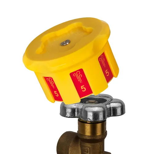 Strong Hand Tools Indicador de Válvula de Cilindro de Gas EZ-View, Compatible con Rueda de Mano de 5 Estrellas, Ahorro de Gas, Fácil de Girar,