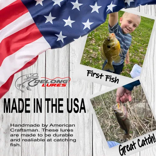Miniatura 2 de DELONG LURES Señuelos de pesca sin malas hierbas de 3 pulgadas para lubina, crappie, bluegill, perca y trucha, vida de hundimiento lento como cebos