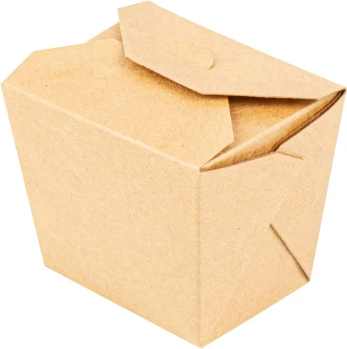 Miniatura 2 de Restaurantware Bio Tek - Cajas chinas de 8 onzas para llevar, 25 cajas de comida a prueba de grasa, con bloqueo de pestañas, papel kraft