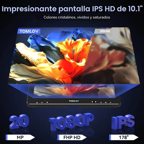 Miniatura 2 de TOMLOV Microscopio Digital DM9 Max: 20MP 10.1" 1500X HD IPS HDMI Microscopio Lupa de Monedas para Monedas con Errores con Pantalla, Microscopios