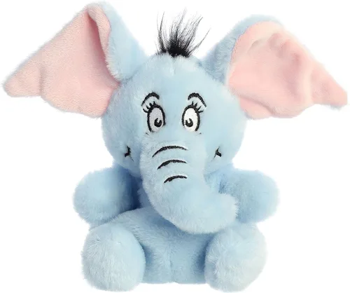 Aurora Whimsical Dr. Seuss Palm Pals Horton - Peluche con licencia oficial para juegos imaginativos, perfecto para niños y adultos, color azul, 4.5