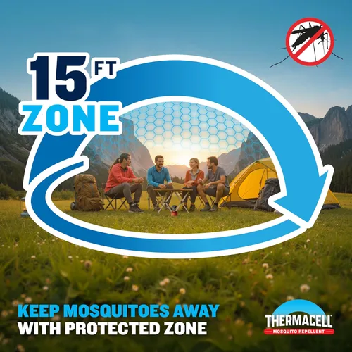 Miniatura 2 de Thermacell Repelente de Mosquitos Mochilero, Gen 2.0 con 16 Horas de Repelente; Zona de Protección contra Mosquitos de 15 Pies; Alternativa de Spray