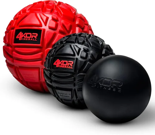 Bolas de masaje 4KOR para terapia de punto de activación - Bola de liberación miofascial - Alivio muscular para espalda, cuello, hombro, dolor de