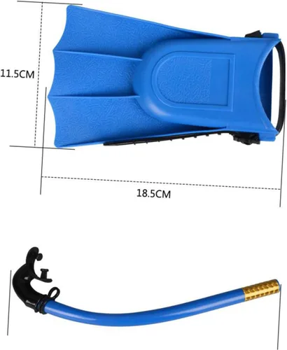 Miniatura 6 de Snorkeling Mask Set with Breathable Diving Snorkel and Non-Slip Flippers Shoe for Swimming Diving Snorkeling Sports Flexible Fins