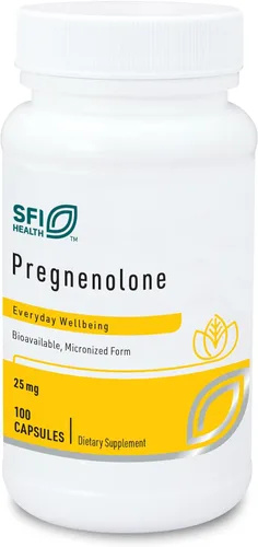 Miniatura 10 de Klaire Labs SFI Health Pregnenolone – Puede apoyar la memoria, el estado de ánimo y la energía para adultos – 100 mg derivado de ñame silvestre
