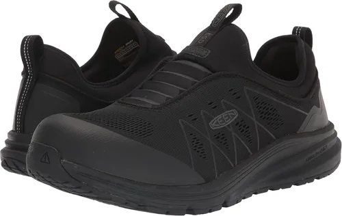 Miniatura 7 de KEEN Utility Zapatillas de trabajo industriales Vista Energy Shift de baja altura con punta compuesta ESD para hombre, NegroNegro, 11 Wide