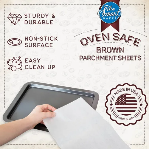 Miniatura 3 de The Smart Baker, hojas de papel de pergamino precortadas, S, Blanco