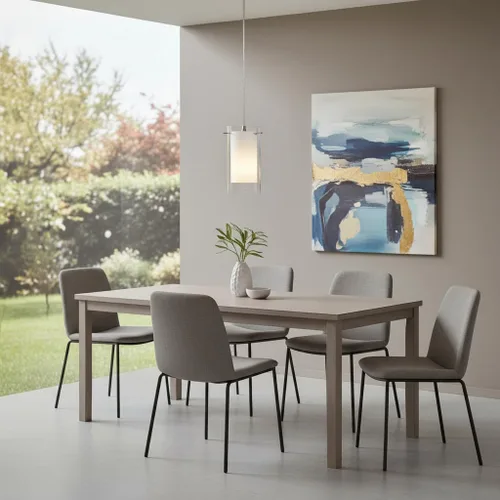 Miniatura 3 de AKEZON Lámpara colgante de 1 luz, lámpara de techo de vidrio para interiores, altura ajustable, acabado de níquel cepillado para cocina y comedor