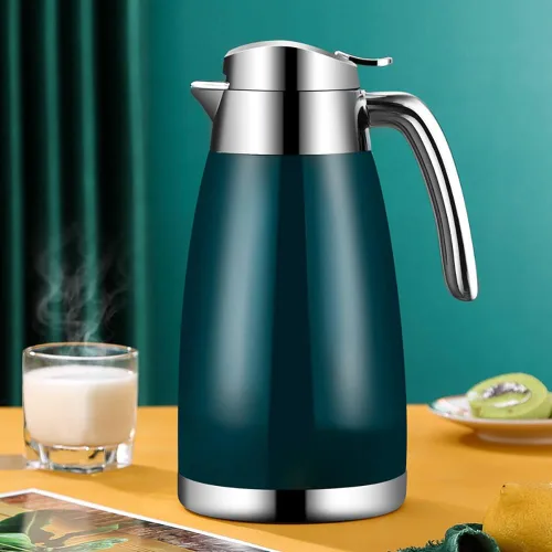 Miniatura 9 de Jarra térmica de café de 77 onzas con pantalla de temperatura, acero inoxidable 304, doble pared al vacío, jarra aislada, jarra de té para mantener