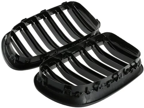 Miniatura 5 de sportuli Rejilla de riñón de repuesto frontal compatible con BMW Serie 5 F10 F11 F18 M5 (negro brillante)