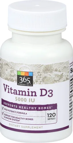 Miniatura 2 de 365 by Whole Foods Market, Cápsulas blandas de vitamina D3, 1000 UI, 100 CT
