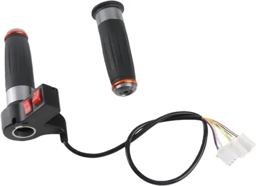 Miniatura 5 de Acelerador de agarre de acelerador de velocidad de 3 velocidades, par de empuñaduras de acelerador de bicicleta eléctrica, mango universal