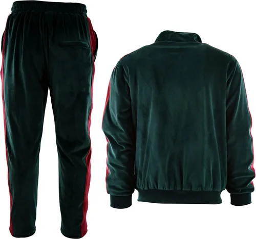 Miniatura 5 de Conjunto de terciopelo para hombre con bolsillos con cremallera y forro de terciopelo