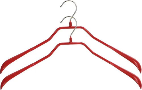 Miniatura 24 de Mawa by Reston Lloyd BodyForm Series - Percha antideslizante que ahorra espacio para chaquetas, trajes y abrigos, 16-1/2 pulgadas, estilo 42/L, Plata