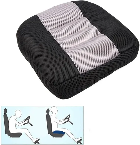 Srutirbo Cojín para Asiento de Coche Eleva la Altura para Personas Bajitas Alivio de Fatiga en Cadera (Cocix) y Parte Inferior del Cuerpo Adecuado