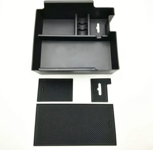 Miniatura 6 de Compatible con Ford Explorer 2012 2013 2014 2015 2016 2017 2018 2019 Organizador de bandeja para consola central, caja de almacenamiento secundario