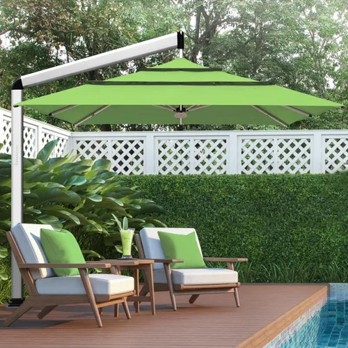 Miniatura 106 de EliteShade USA Sombrilla de Mercado de 10 Años Sin Decoloración de 9 Pies 3 Niveles Sombrilla de Patio Sombrilla de Mesa para Exteriores con Beige
