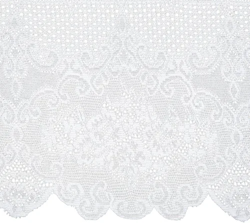 Miniatura 6 de Juvale Mantel de encaje – Mantel rectangular blanco de 60 x 97 pulgadas, borde festoneado floral vintage, elegante y delicado mantel de fiesta de té