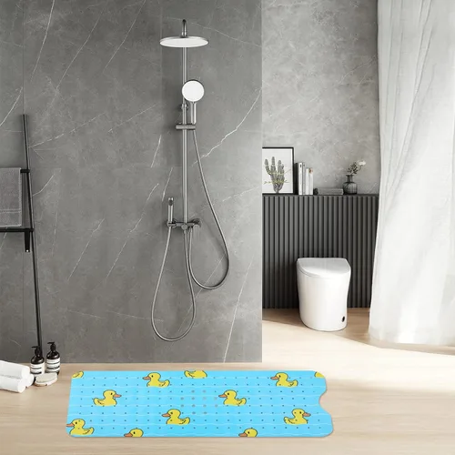 Miniatura 6 de Alfombra de Bañera Antideslizante Tapete de Ducha para Niños Adultos y Ancianos 40X16 Pulgadas Extra Largo Tapetes de Baño Antideslizantes