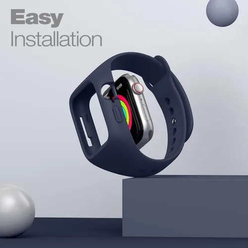 Miniatura 3 de SURITCH Correa deportiva compatible con Apple Watch SE/9/8/7/6/5/4 de 1.575 pulgadas, 1.614 pulgadas, 1.732 pulgadas, 1.772 pulgadas, correa