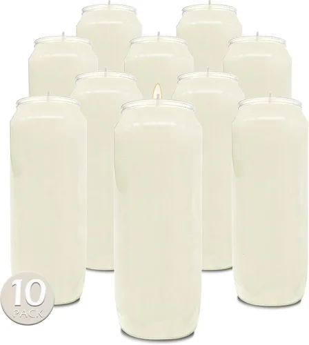 Miniatura 6 de Hyoola - Velas de oración de 9 días de 7 pulgadas de alto, velas de pilar para uso religioso, conmemorativo, decoración de fiesta, vigilia