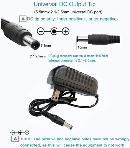 Miniatura 2 de Adaptador de pared de 12.6V 2A AC/DC 100-240 AC a DC Adaptador de fuente de alimentación de 12.6 voltios Transformador Cargador Hoverboard de 0.098