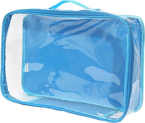 Miniatura 12 de Cubo grande transparente de embalaje de viaje/Organizador de PVC transparente para maleta/Bolsa multiusos con asa/Protección de almacenamiento