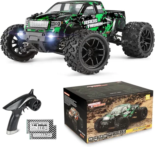 HBX 1:18 Auto a escala todo terreno a control remoto 18859E, 30+MPH alta velocidad 4WD vehículo eléctrico con controlador de radio de 2.4 GHz,
