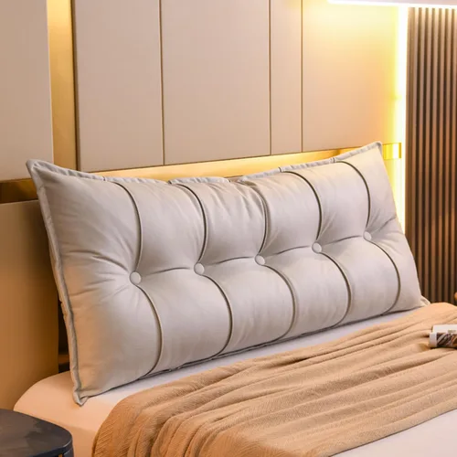 Miniatura 10 de Almohada grande para cabecero, cojín de cuña para reposo en cama, almohada de lectura, impermeable, para sentarse en la cama, sofá cama, respaldo