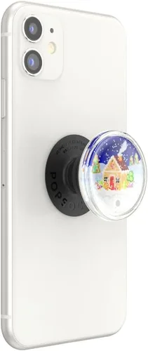 Miniatura 2 de PopSockets - Agarre para teléfono con soporte expandible, agarre adhesivo - Tidepool Candy Cane Lane