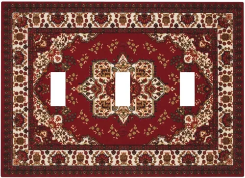 Miniatura 101 de Cubierta de Interruptor de Palanca Única de Asta de Venado de Madera de Estilo Rústico de Granja Placa Decorativa de Pared de 1 Banda Placa Frontal