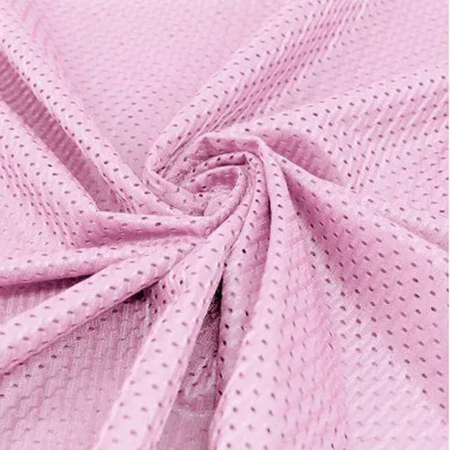 Pico Textiles 1 yarda - Tela de malla de poliéster rosa bebé - Vendido por The Yard - Variedad de colores - Tela de malla atlética duradera, ideal