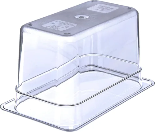 Miniatura 2 de Carlisle FoodService Products - Bandeja de plástico para alimentos de tamaño 1/4, 6 pulgadas de profundidad, transparente