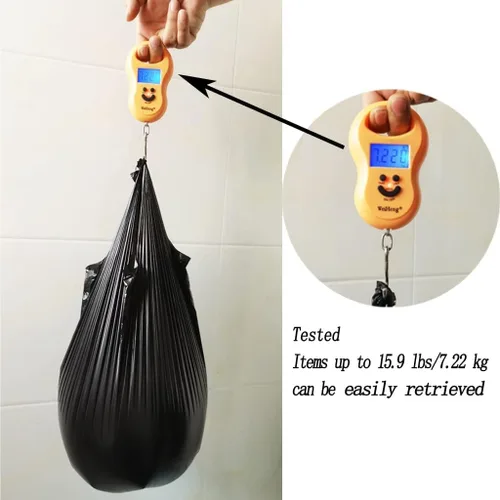 Miniatura 2 de Bolsa de basura de 4 galones, pequeñas bolsas de basura negras de 200 unidades, bolsas de basura gruesas para baño, bolsas de basura pequeñas