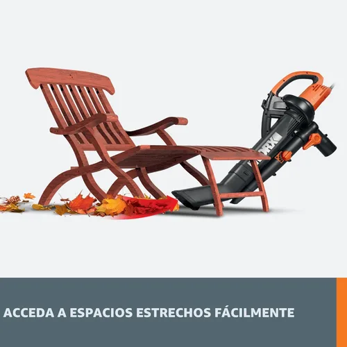 Miniatura 6 de WORX WG509 Trivac de 12 amperios, soplador de hojas eléctrico 3 en 1, aspirador de hojas y trituradora de hojas para el cuidado del césped
