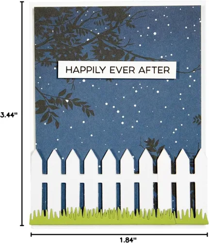 Miniatura 6 de Spellbinders S3-320 Die D-Lites Picket Fence Grabado/oblea fina