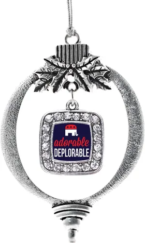 Miniatura 186 de Inspired Silver - Nana púrpura - Adorno de Navidad plateado - Adorno cuadrado para árbol de Navidad con circonita cúbica - Decoración colgante