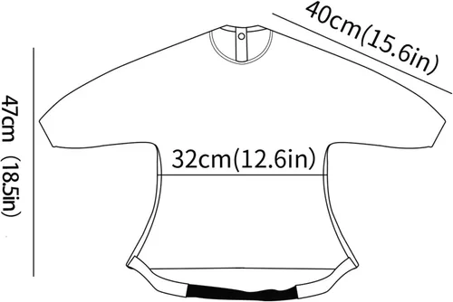 Miniatura 5 de Babero de Manga Larga para Bebé - Baberos a Prueba de Desastres para Bebés - Ajustable, Impermeable y con Accesorio para Silla/Mesa Alta
