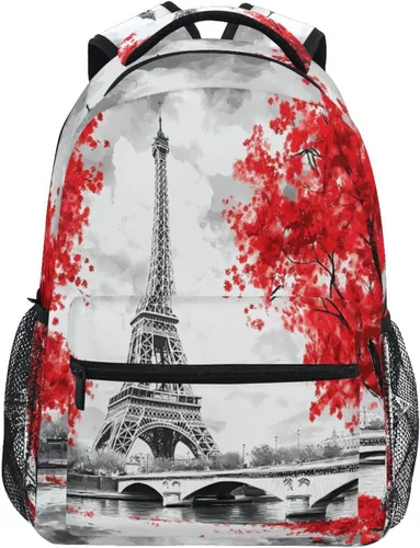 Miniatura 10 de Mochila para adultos, mochila escolar casual, bolsa de viaje con cremallera, Abstracción Fuego Agua Béisbol De, Mochilas Daypack