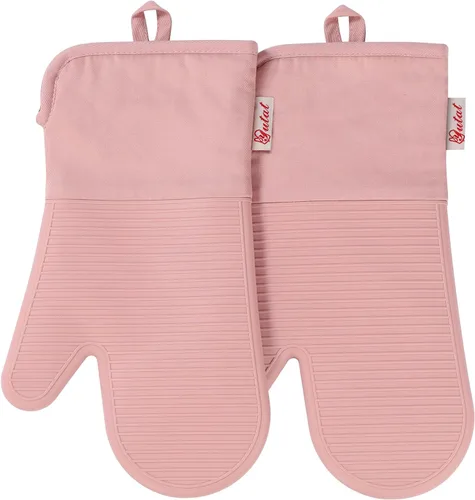 Miniatura 13 de YUTAT Silicone Oven Mitts,Heat Resistant 500F Kitchen Mitts 2PCS,Waterproof Cooking Gloves with Soft Polyester Filling for Kitchen Cooking Baking
