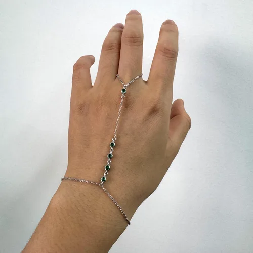 Miniatura 11 de Pulsera de plata de ley 925 para mujer, pulsera de mano para mujer, pulseras esclavas de 7 a 9 pulgadas ajustable
