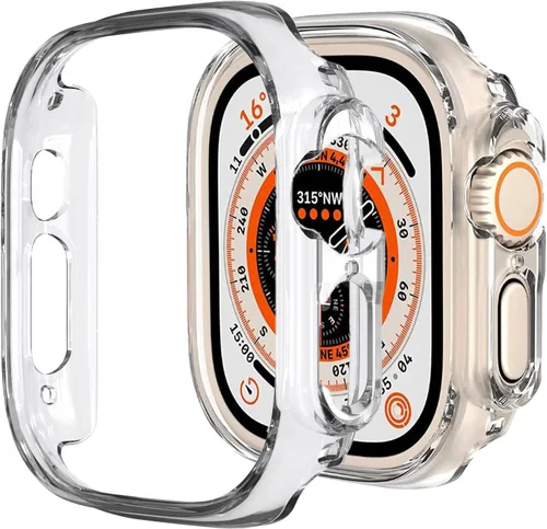 Miniatura 23 de Funda rígida de policarbonato compatible con Apple Watch Ultra 3/2/1 de 1.732 pulgadas, resistente a impactos, a prueba de golpes, con borde