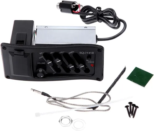 Miniatura 9 de EQ-7545R Piezo Pickup Guitarra Acústica Preamplificador Amplificador Ecualizador Sintonizador