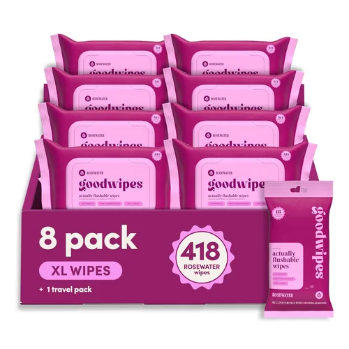 Miniatura 16 de goodwipes Toallitas Desechables por el Inodoro para el Trasero - Toallitas Húmedas Extra Grandes para Adultos para Mujeres y Hombres - Esenciales