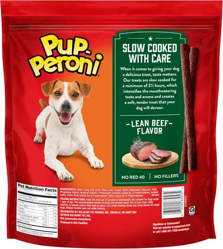 Miniatura 9 de Pup-Peroni Golosinas para Perros, Sabor a Carne de Res Magra, 38 Onzas, Hechas con Carne de Res Real, 90% Libre de Grasa