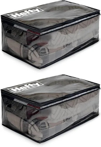 Miniatura 10 de Bolsa de mudanza Hefty – Mochila extragrande con doble cremallera – Resistente, resistente al agua, plegable, reutilizable para embalaje