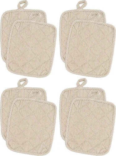 Miniatura 10 de American Linen Soportes para ollas, almohadillas calientes, almohadillas de mesa para cocina y mesa de comedor, antideslizante, resistente al calor