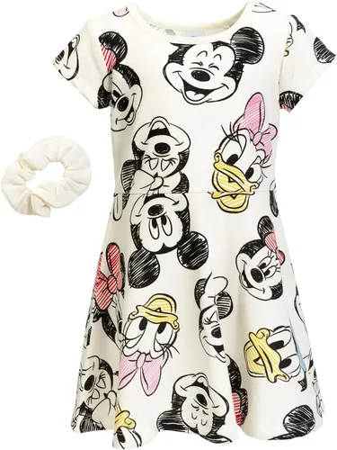 Disney Princesa Frozen Minnie Mouse Moana Mulan La Sirenita Cenicienta Skater Vestido con coletero para bebé a niño grande