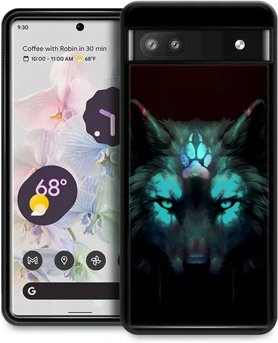 Miniatura 34 de CARLOCA Funda compatible con iPhone 13 Pro, diseño gráfico de identidad negra espiritual lobo, a prueba de golpes, antiarañazos, para iPhone 13 Pro